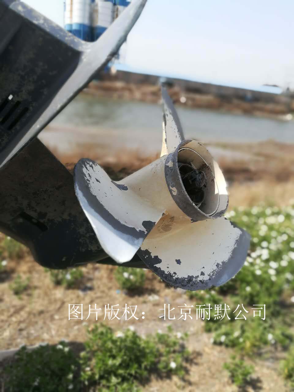 已經磨損腐蝕的漿葉 已經磨損腐蝕的漿葉