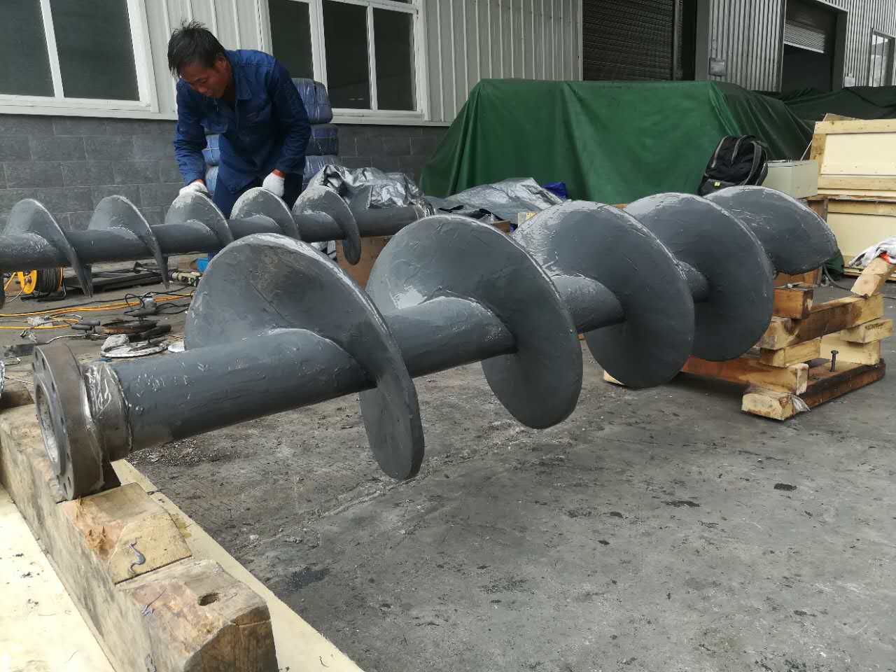 螺旋葉片耐磨預保護 螺旋葉片耐磨預保護